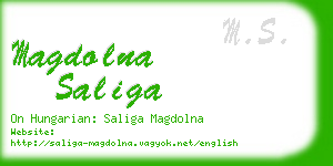 magdolna saliga business card